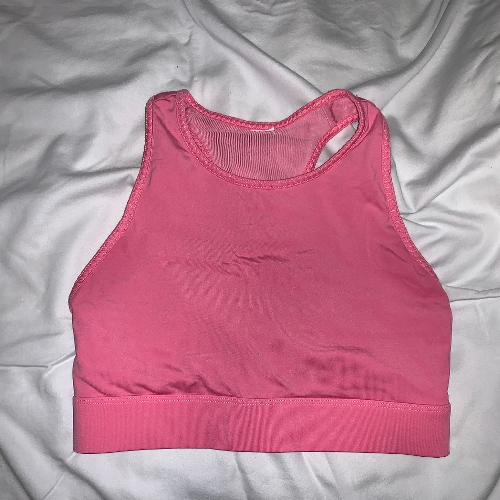 Pink Sports Bra
